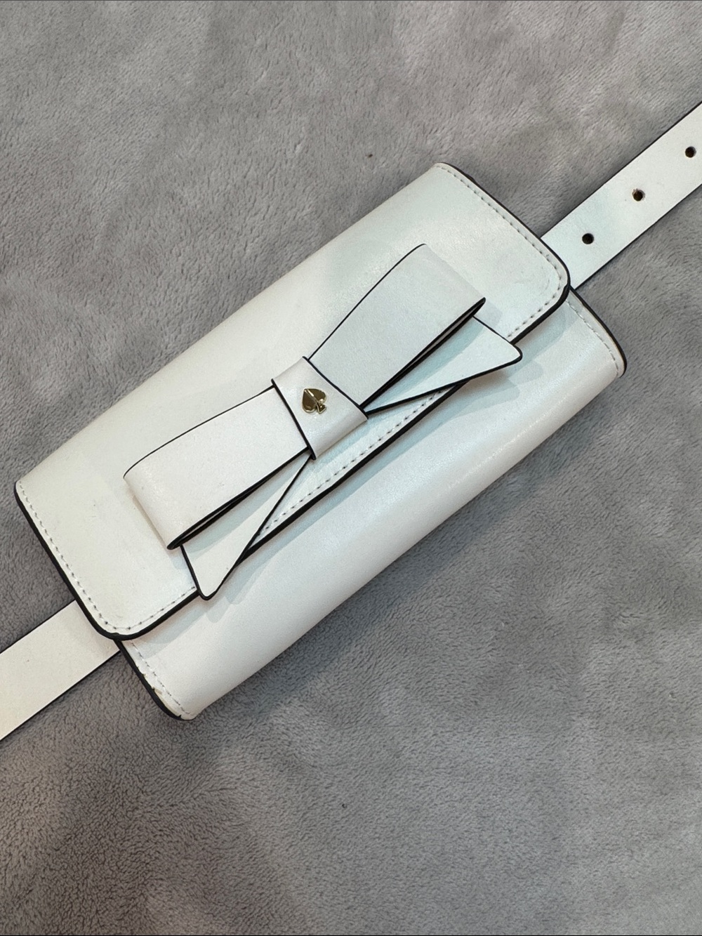 kate spade White Bow Belt Bag